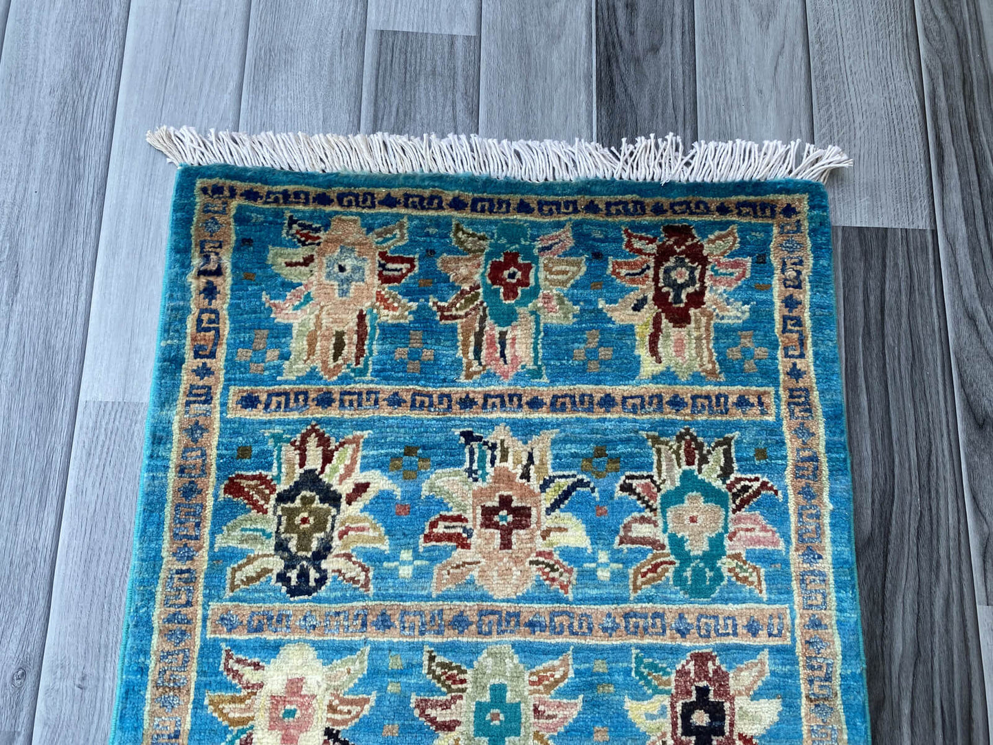 Handmade Afghan Chobi Rug 100x53 cm KAS#795