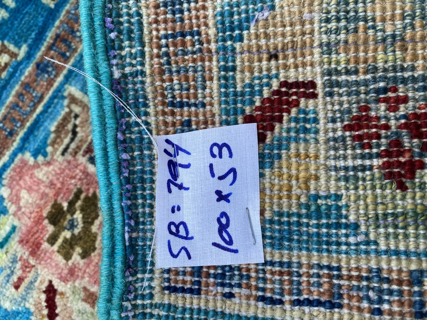 Handmade Afghan Chobi Rug 100x53 cm KAS#795