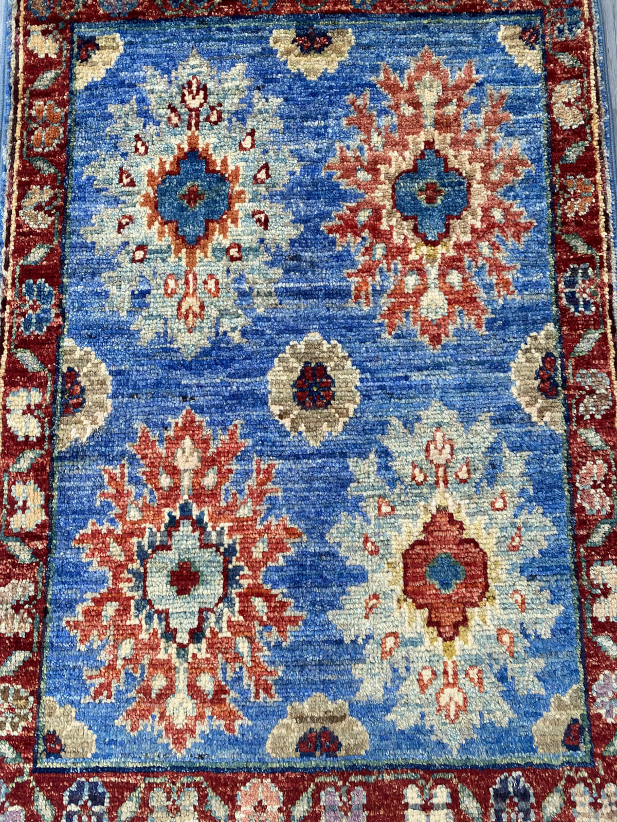 Handmade Afghan Chobi Rug 86x56 cm KAS#796