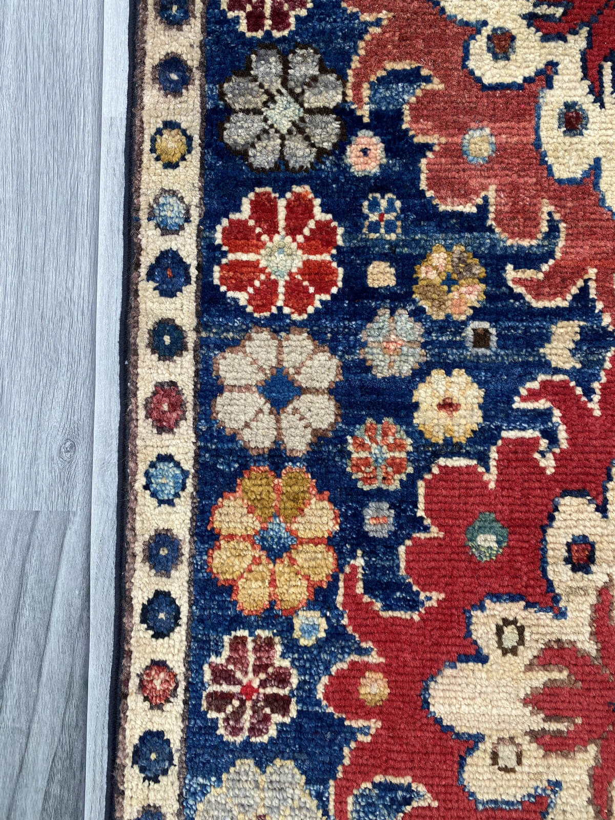 Handmade Afghan Chobi Rug 91x57 cm KAS#797