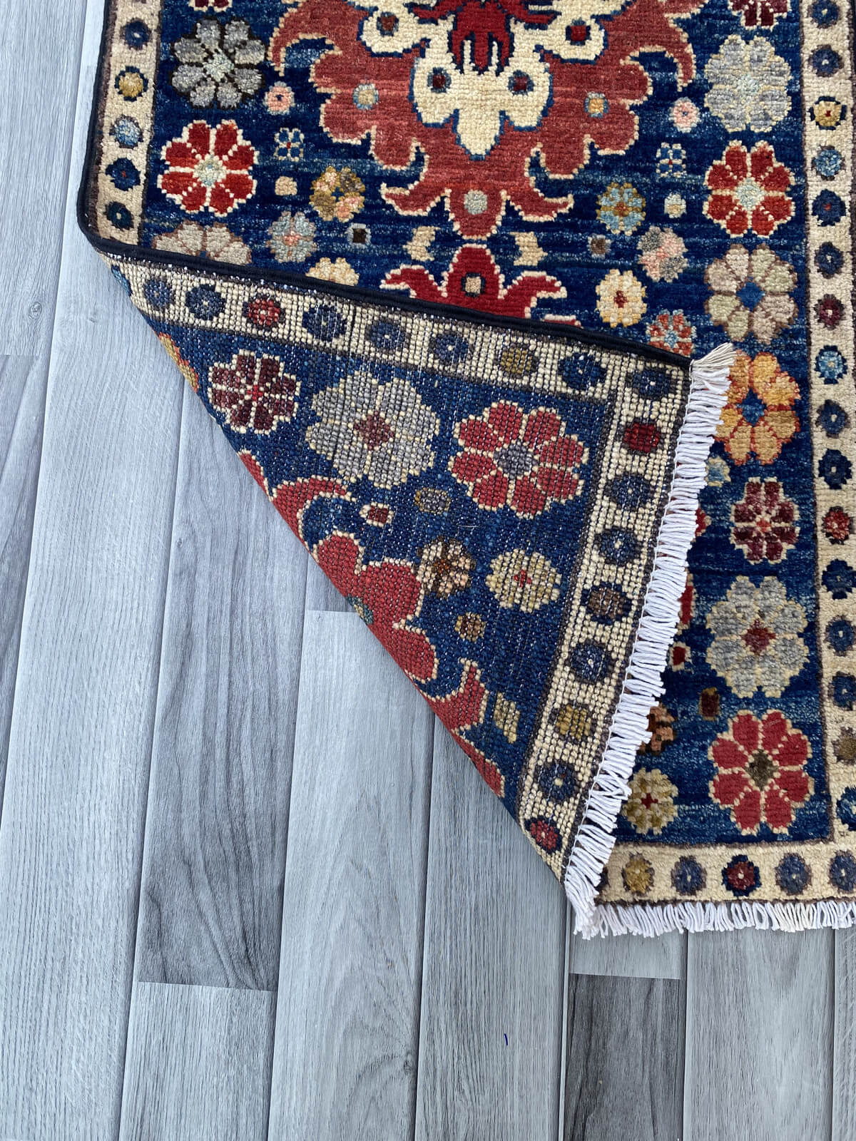 Handmade Afghan Chobi Rug 91x57 cm KAS#797