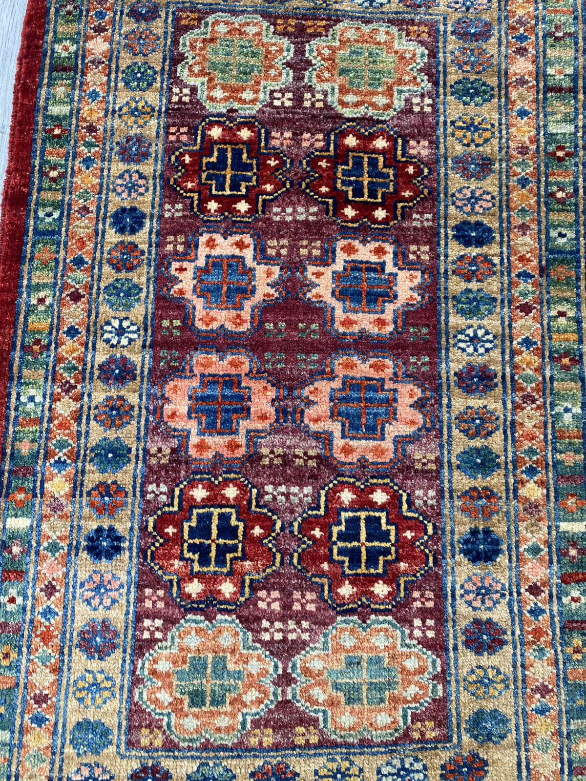Handmade Afghan Chobi Rug 96x63 cm KAS#798