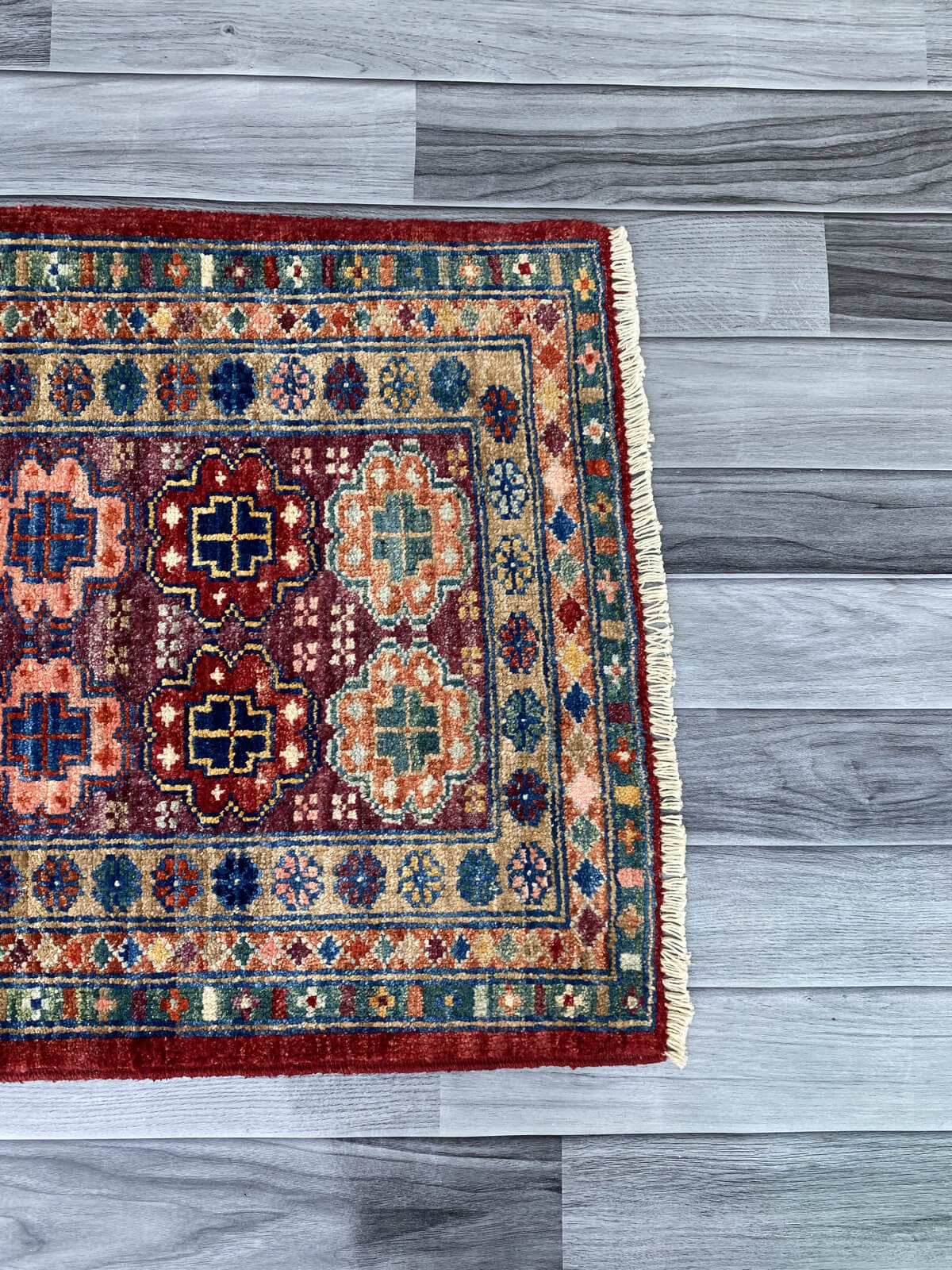 Handmade Afghan Chobi Rug 96x63 cm KAS#798