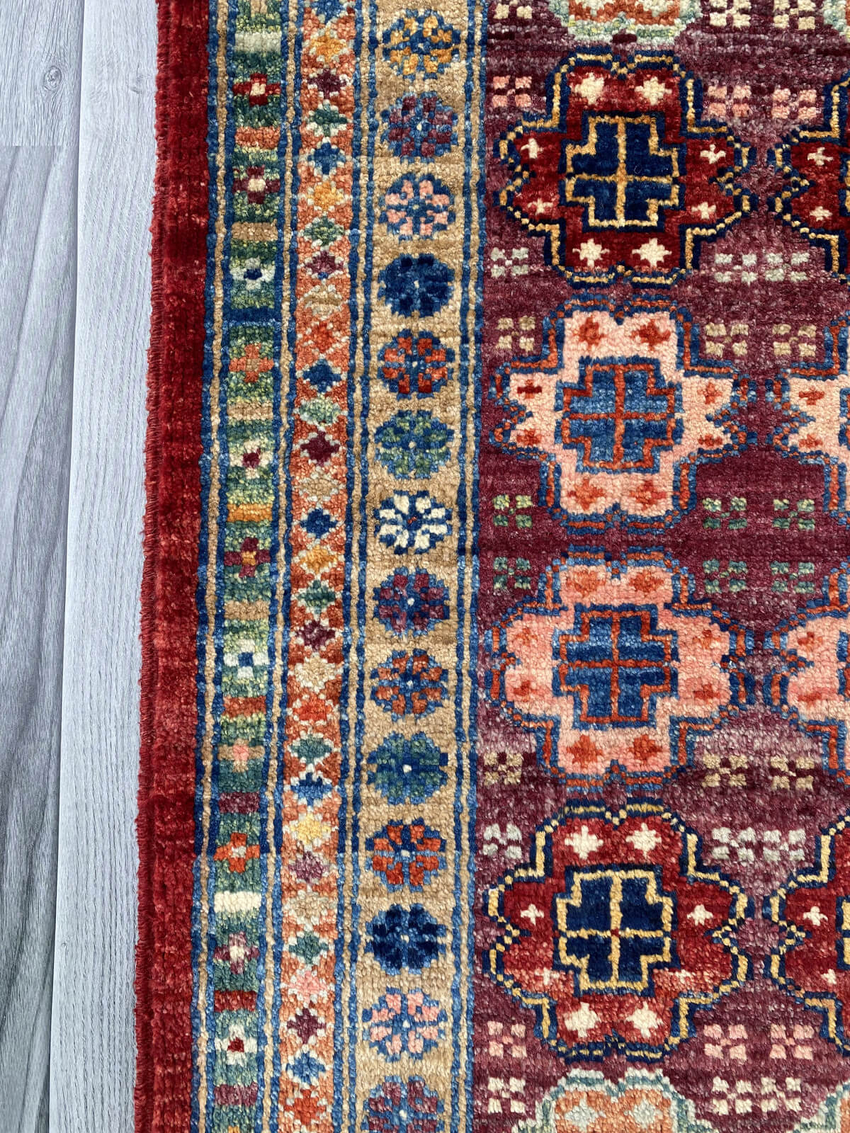 Handmade Afghan Chobi Rug 96x63 cm KAS#798