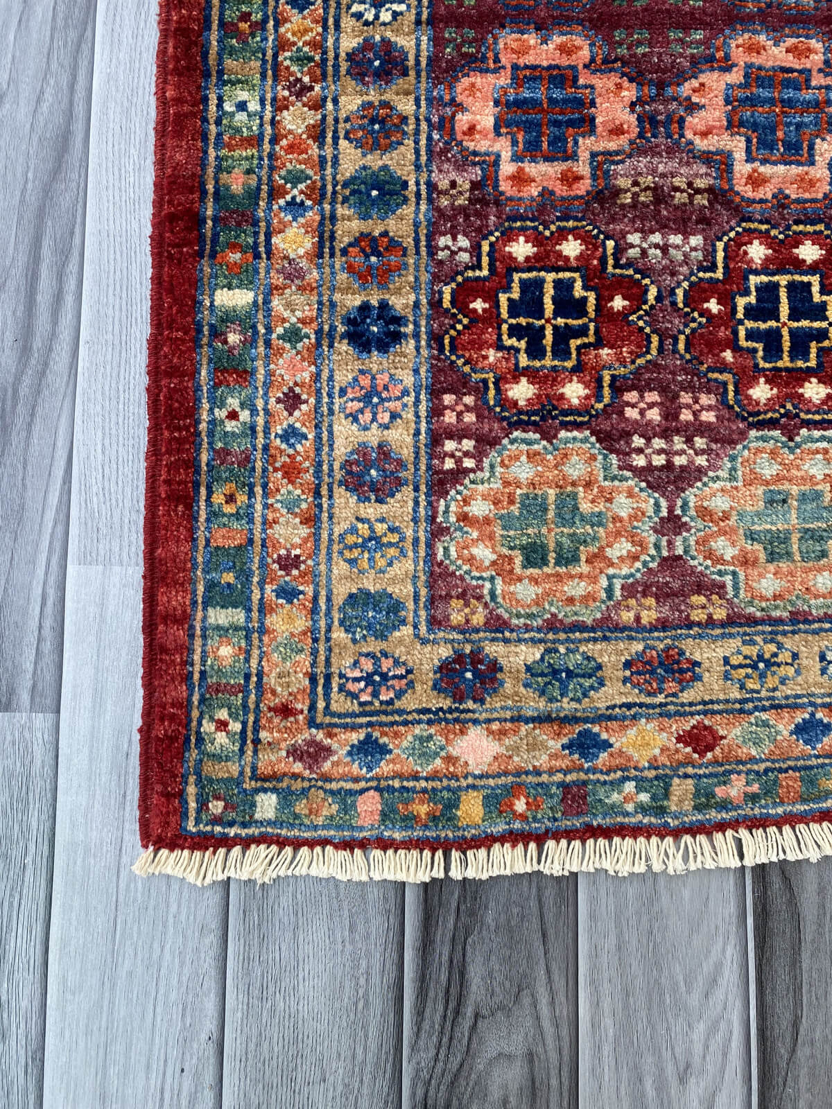 Handmade Afghan Chobi Rug 96x63 cm KAS#798