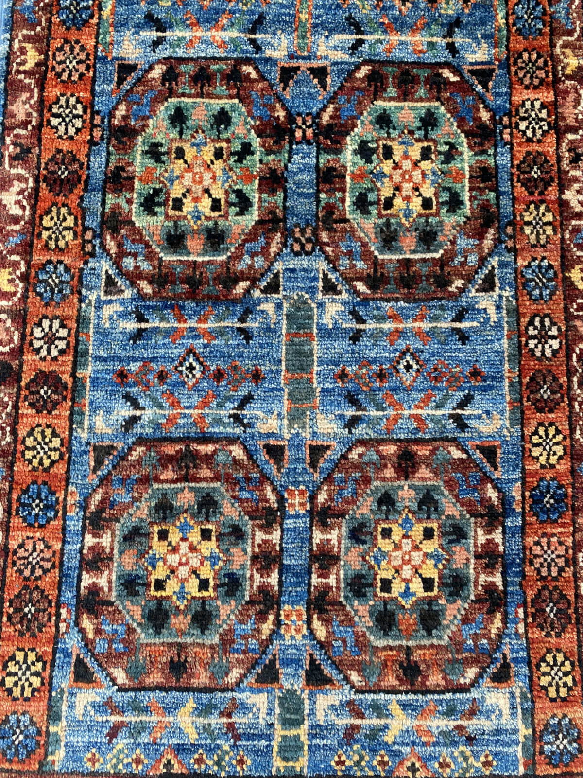 Handmade Afghan Chobi Rug 89x59 cm KAS#800