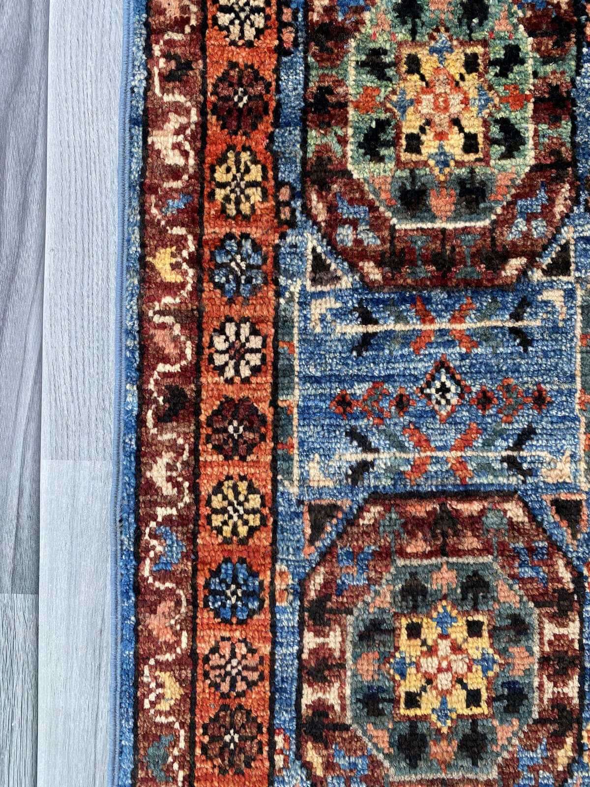 Handmade Afghan Chobi Rug 89x59 cm KAS#800