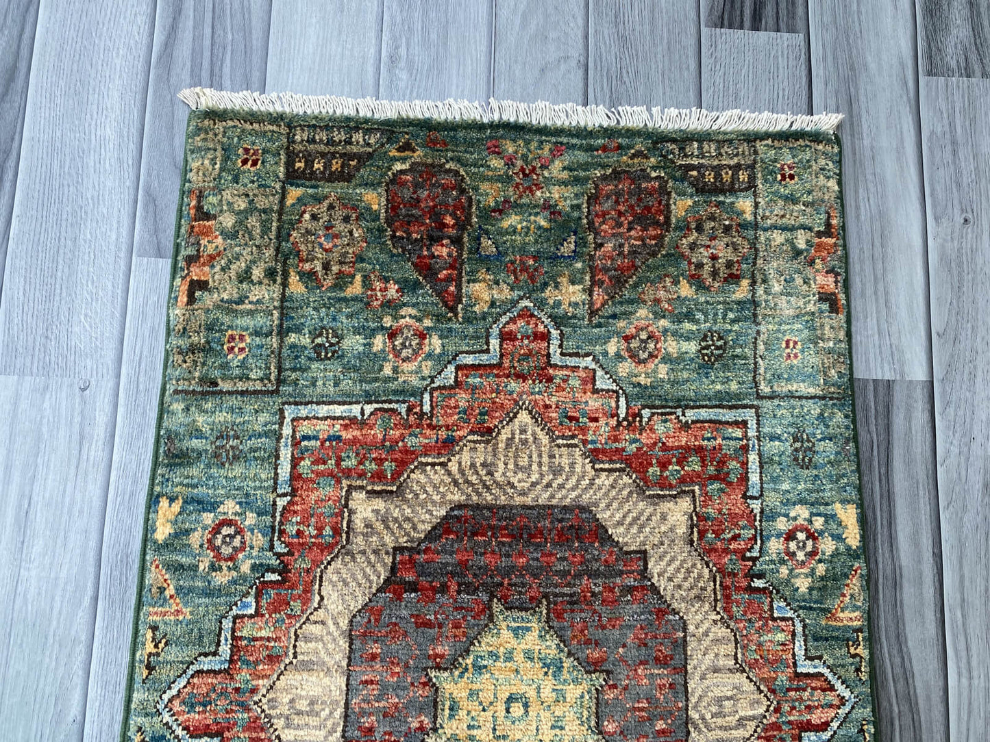 Handmade Afghan Chobi Rug 91x56 cm KAS#801