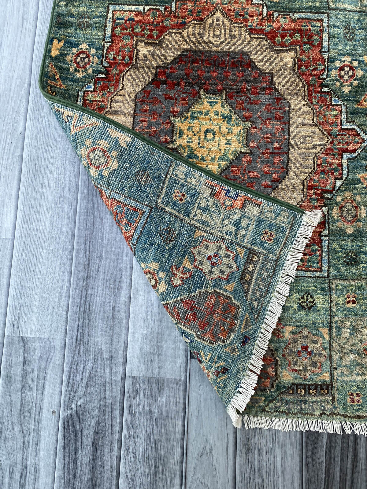 Handmade Afghan Chobi Rug 91x56 cm KAS#801