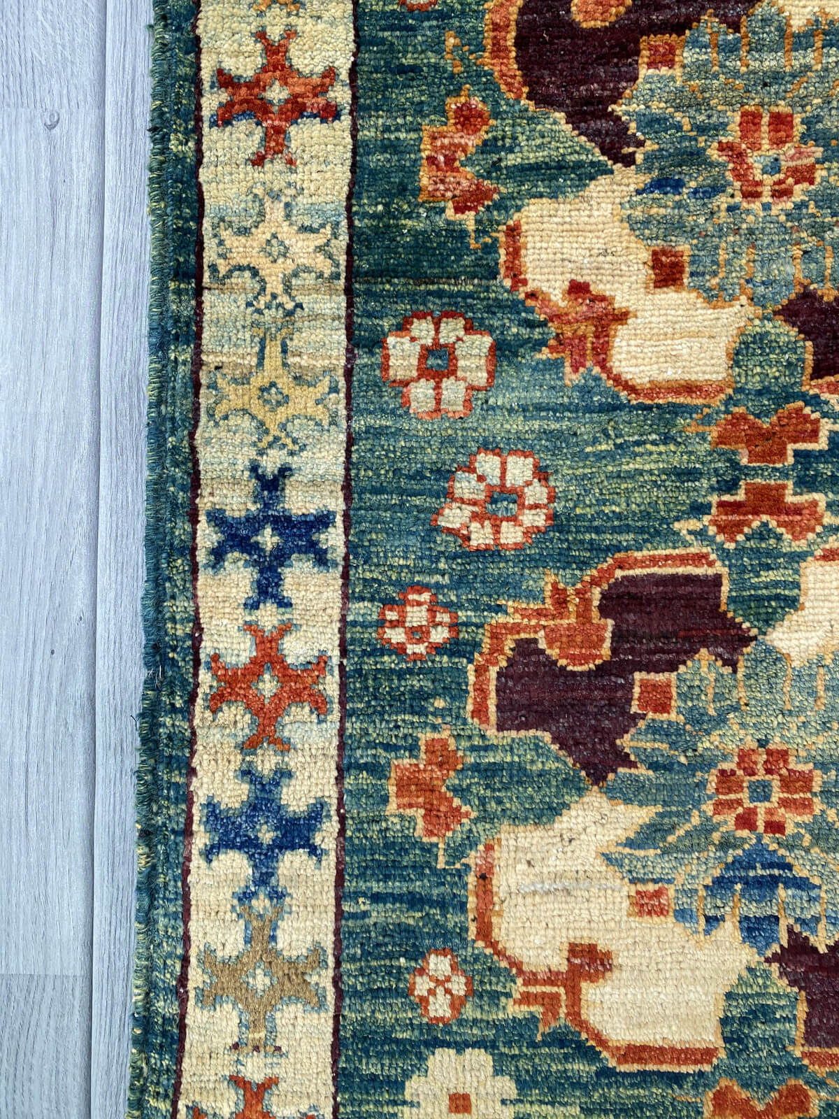 Handmade Afghan Chobi Rug 87x59 cm KAS#802