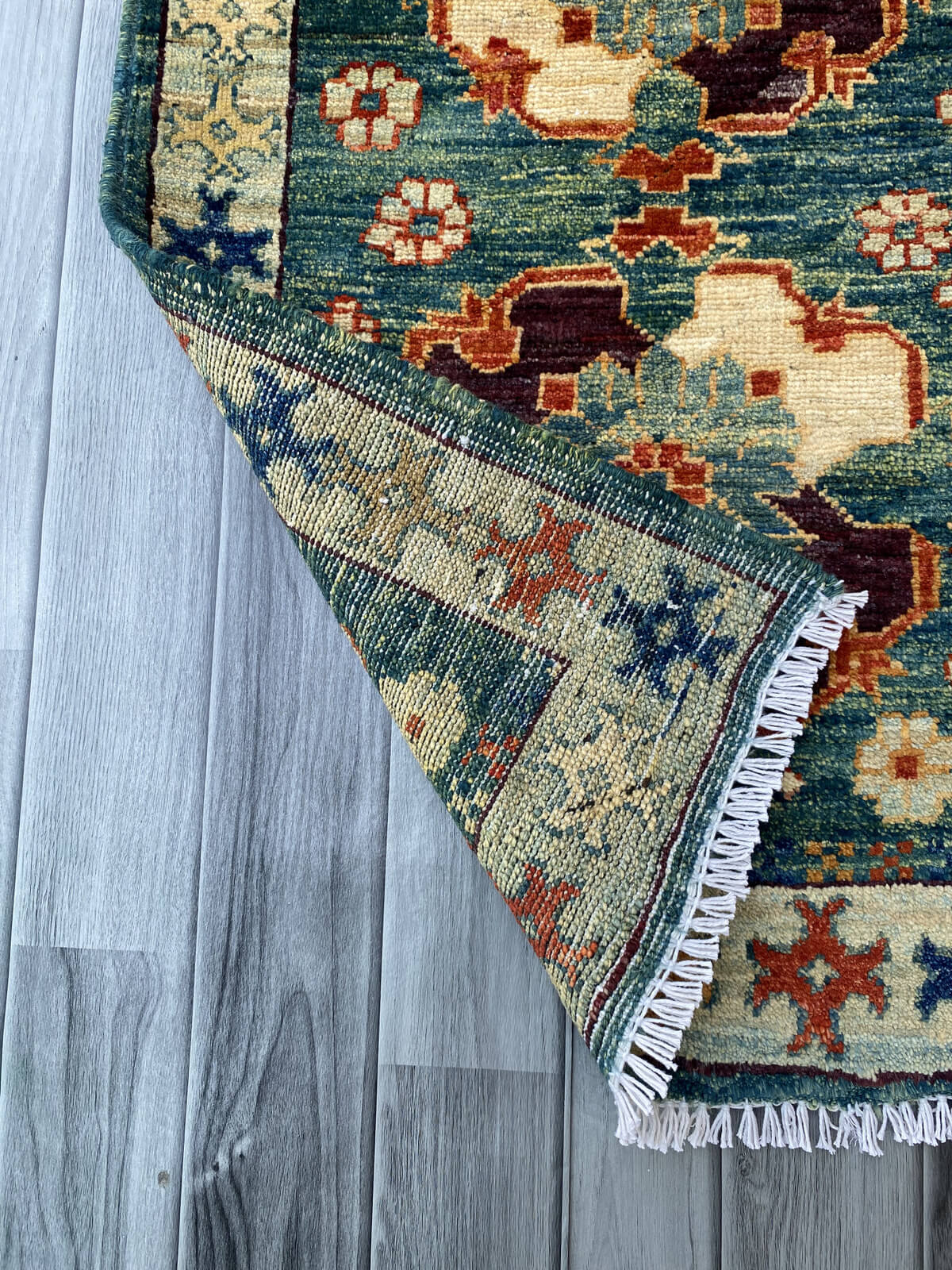Handmade Afghan Chobi Rug 87x59 cm KAS#802