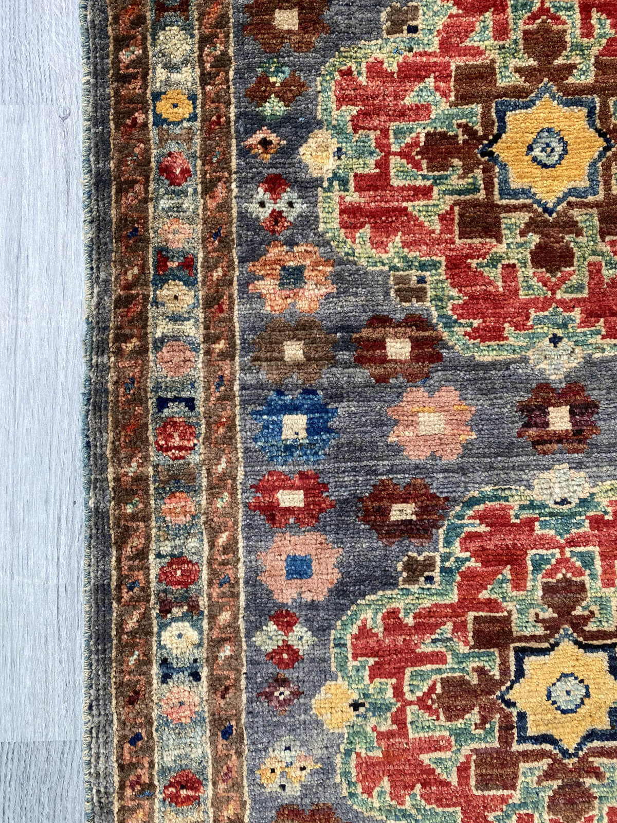Handmade Afghan Chobi Rug 89x61 cm KAS#803