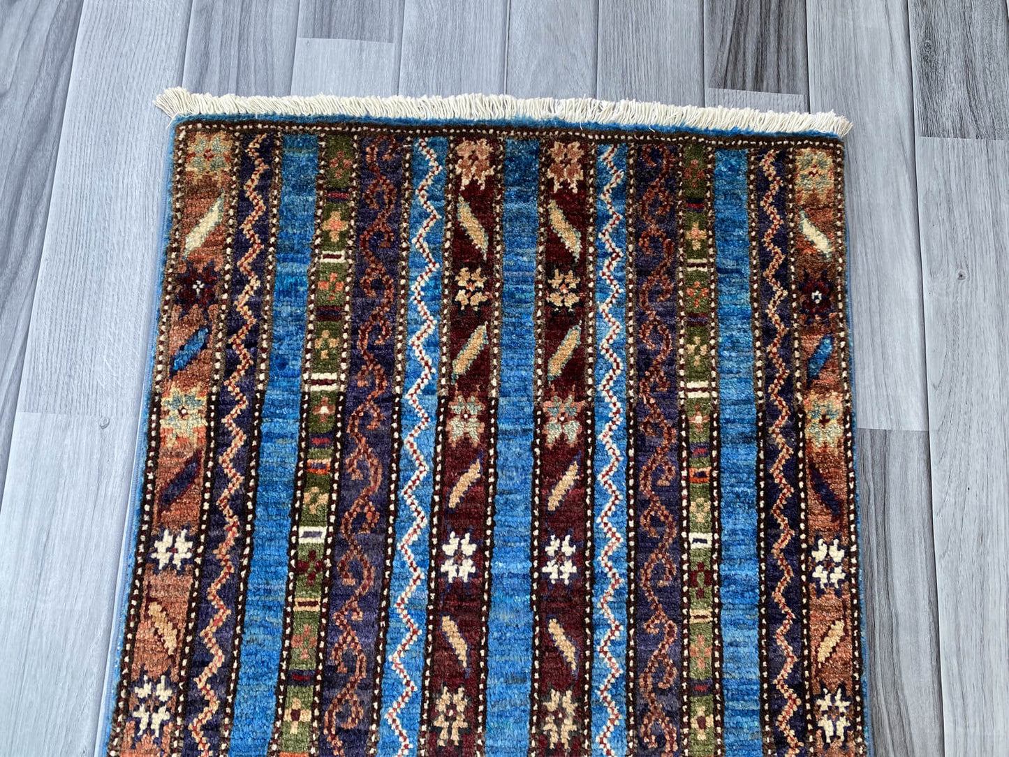 Handmade Afghan Chobi Rug 93x60 cm KAS#805