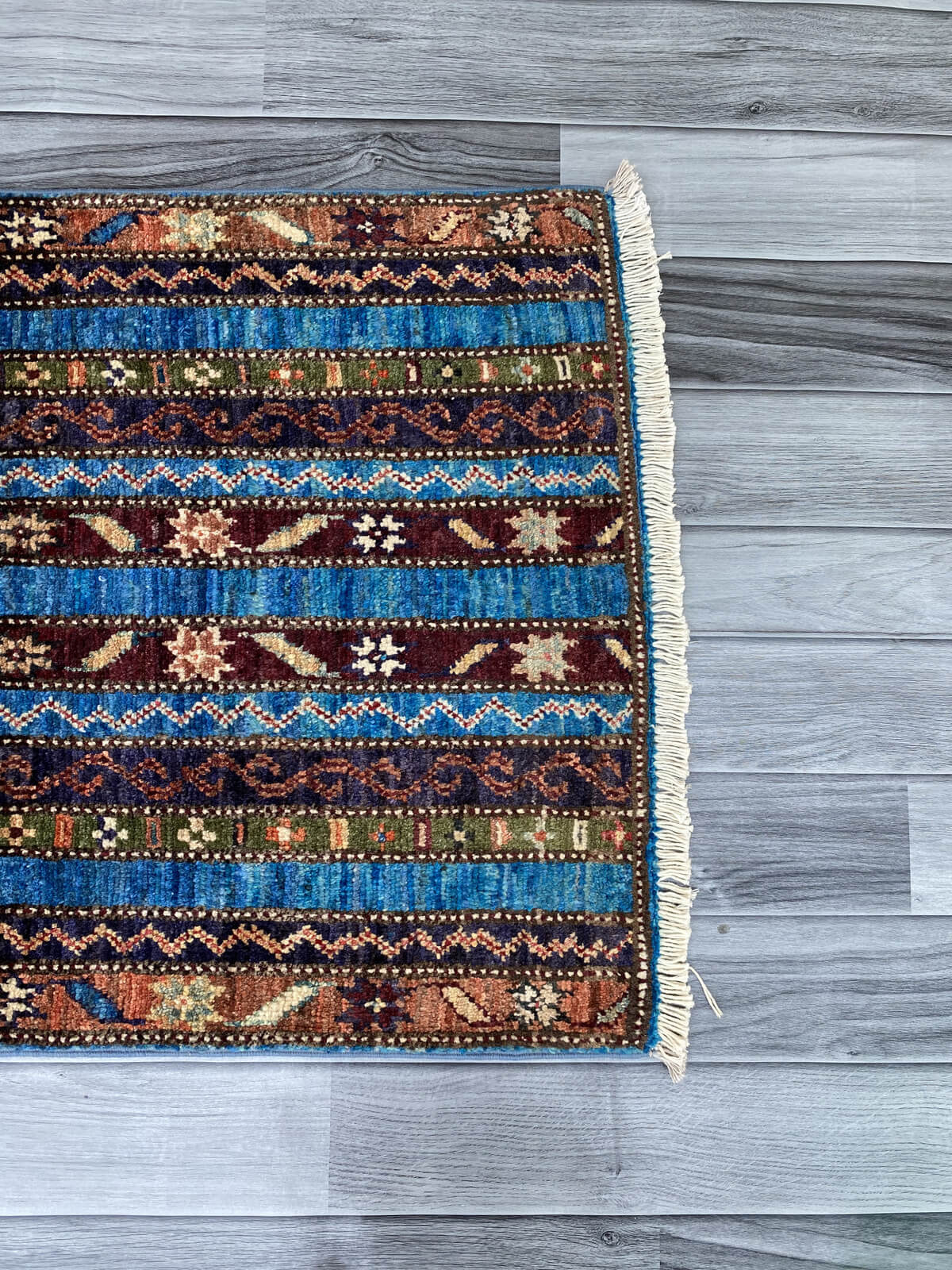 Handmade Afghan Chobi Rug 93x60 cm KAS#805