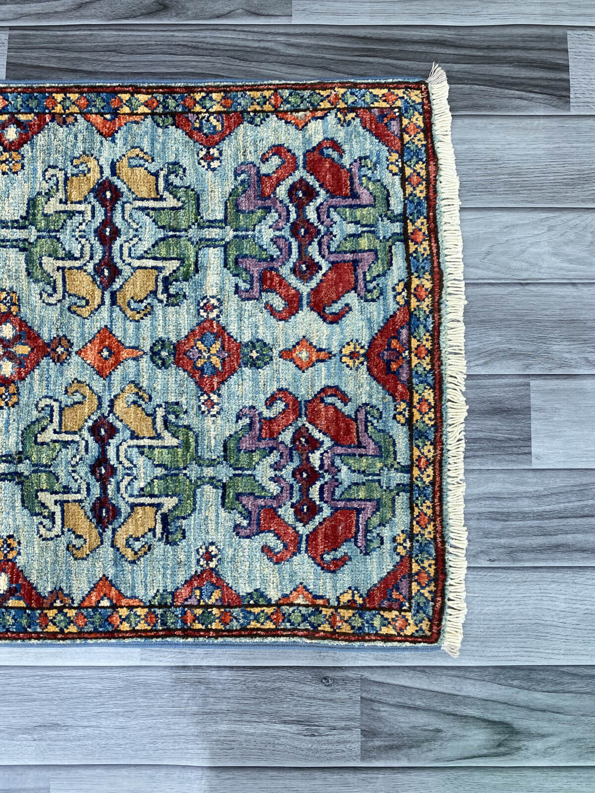 Handmade Afghan Chobi Rug 92x57 cm KAS#806