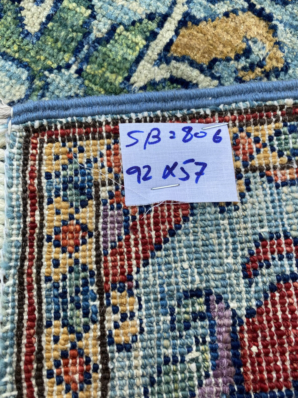 Handmade Afghan Chobi Rug 92x57 cm KAS#806