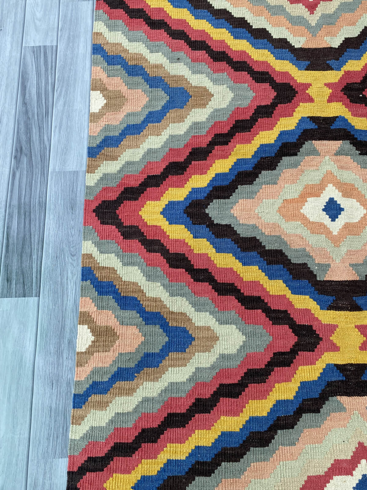 Handmade Afghan Chobi Kilim Rug 196x123 cm KAS#809
