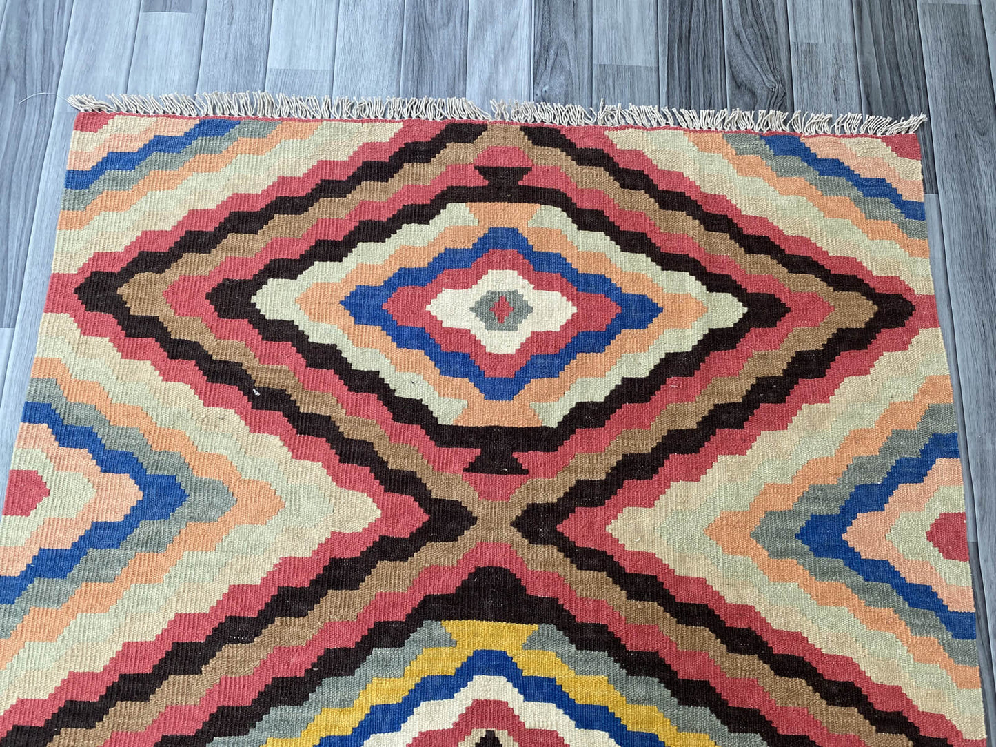 Handmade Afghan Chobi Kilim Rug 173x120 cm KAS#811