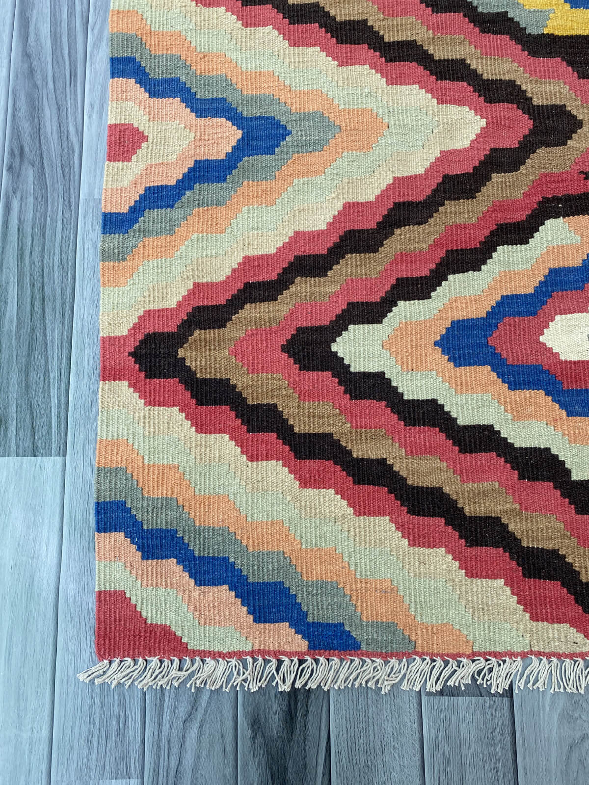 Handmade Afghan Chobi Kilim Rug 173x120 cm KAS#811