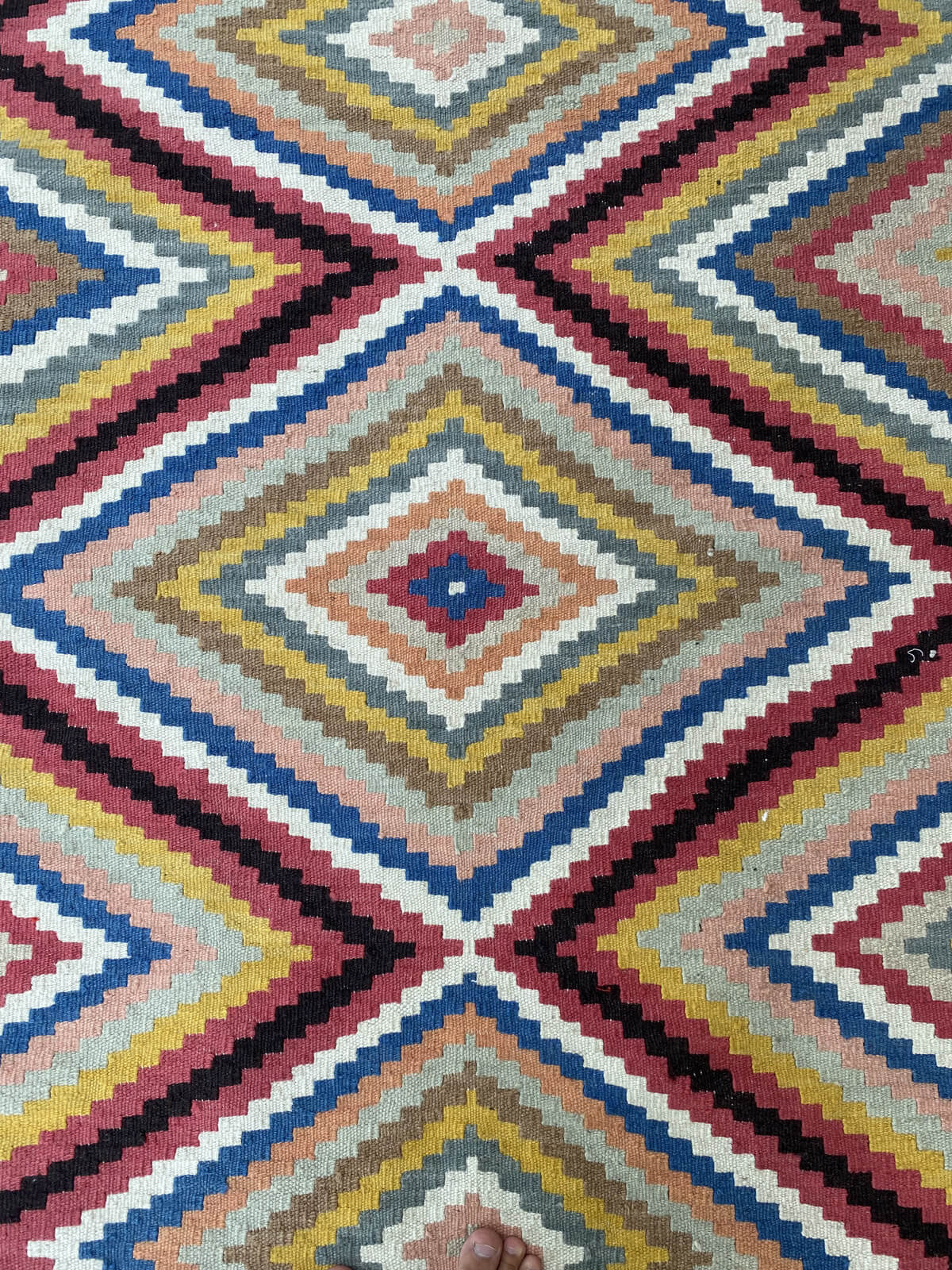 Handmade Afghan Chobi Kilim Rug 168x116 cm KAS#812