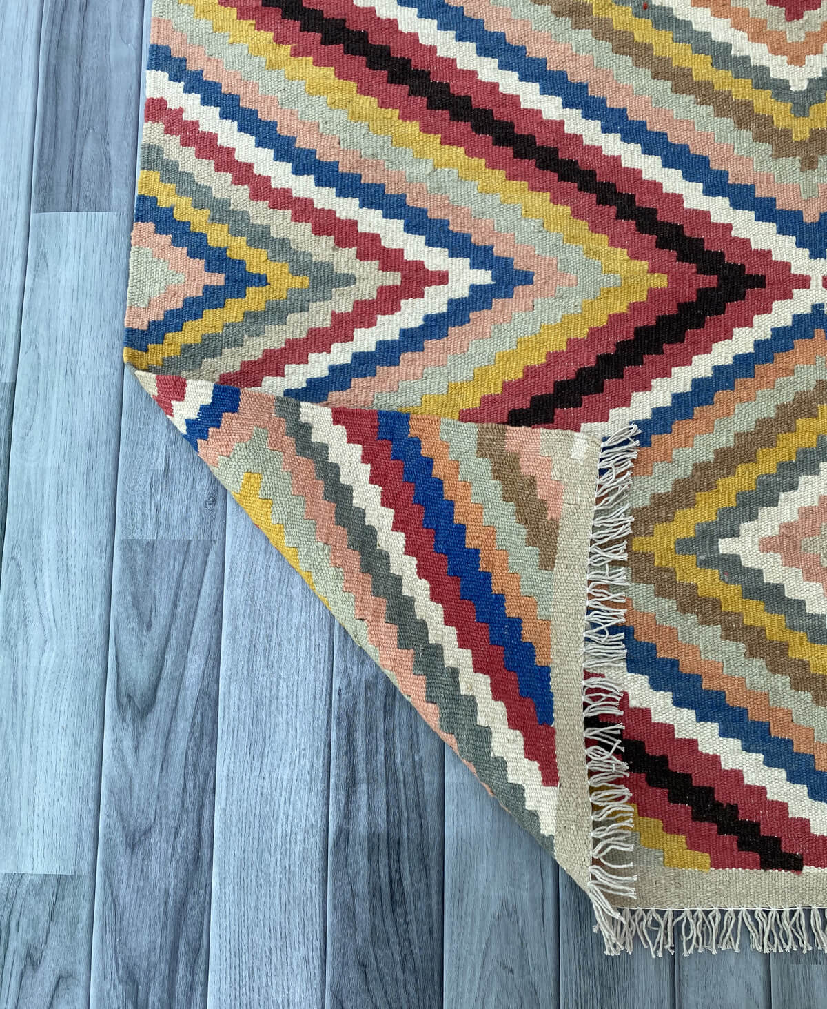 Handmade Afghan Chobi Kilim Rug 168x116 cm KAS#812