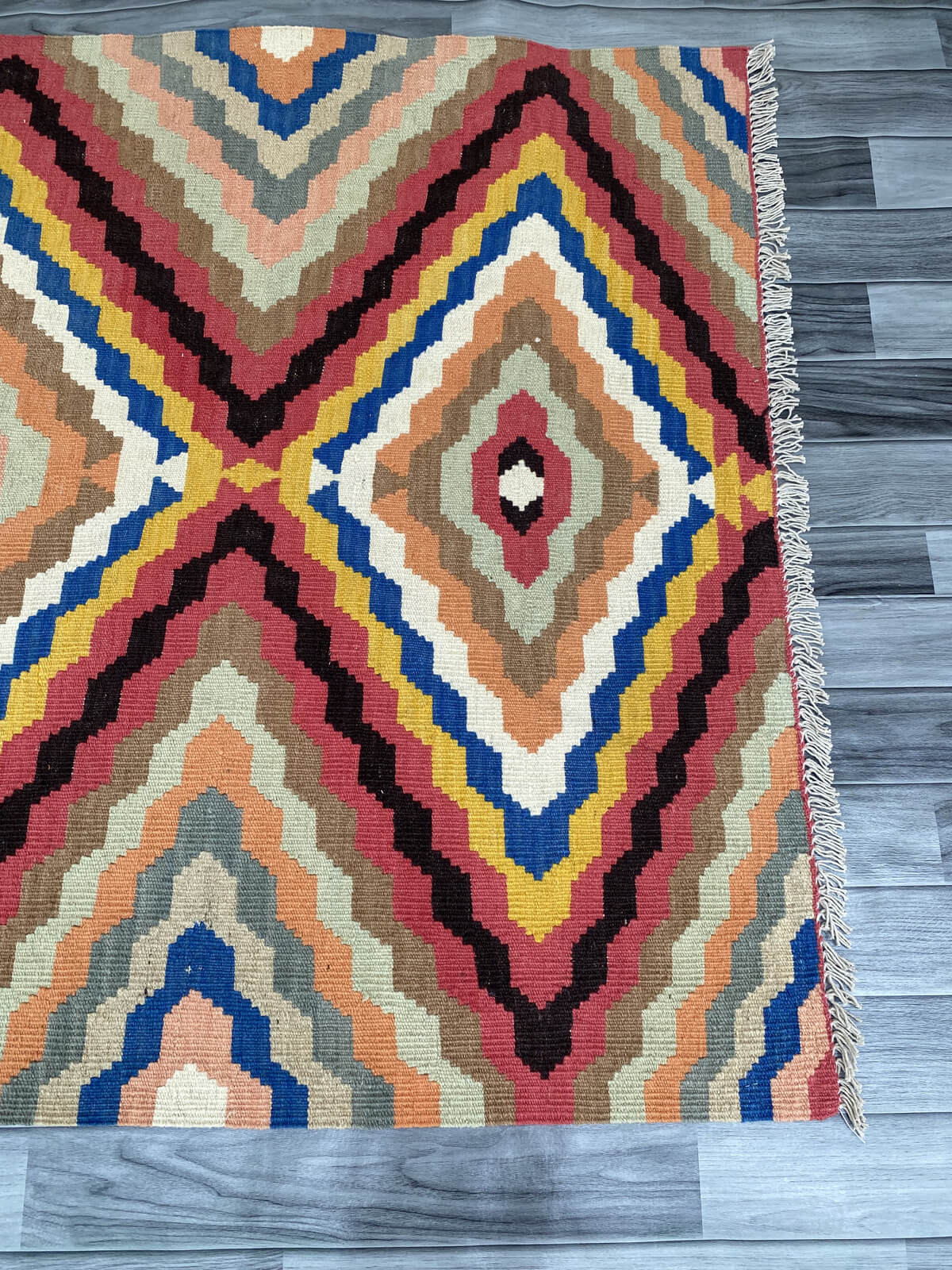 Handmade Afghan Chobi Kilim Rug 184x125 cm KAS#814
