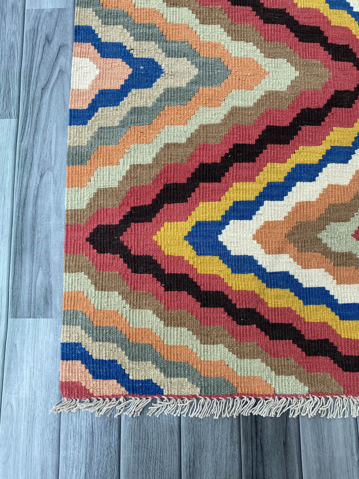 Handmade Afghan Chobi Kilim Rug 184x125 cm KAS#814