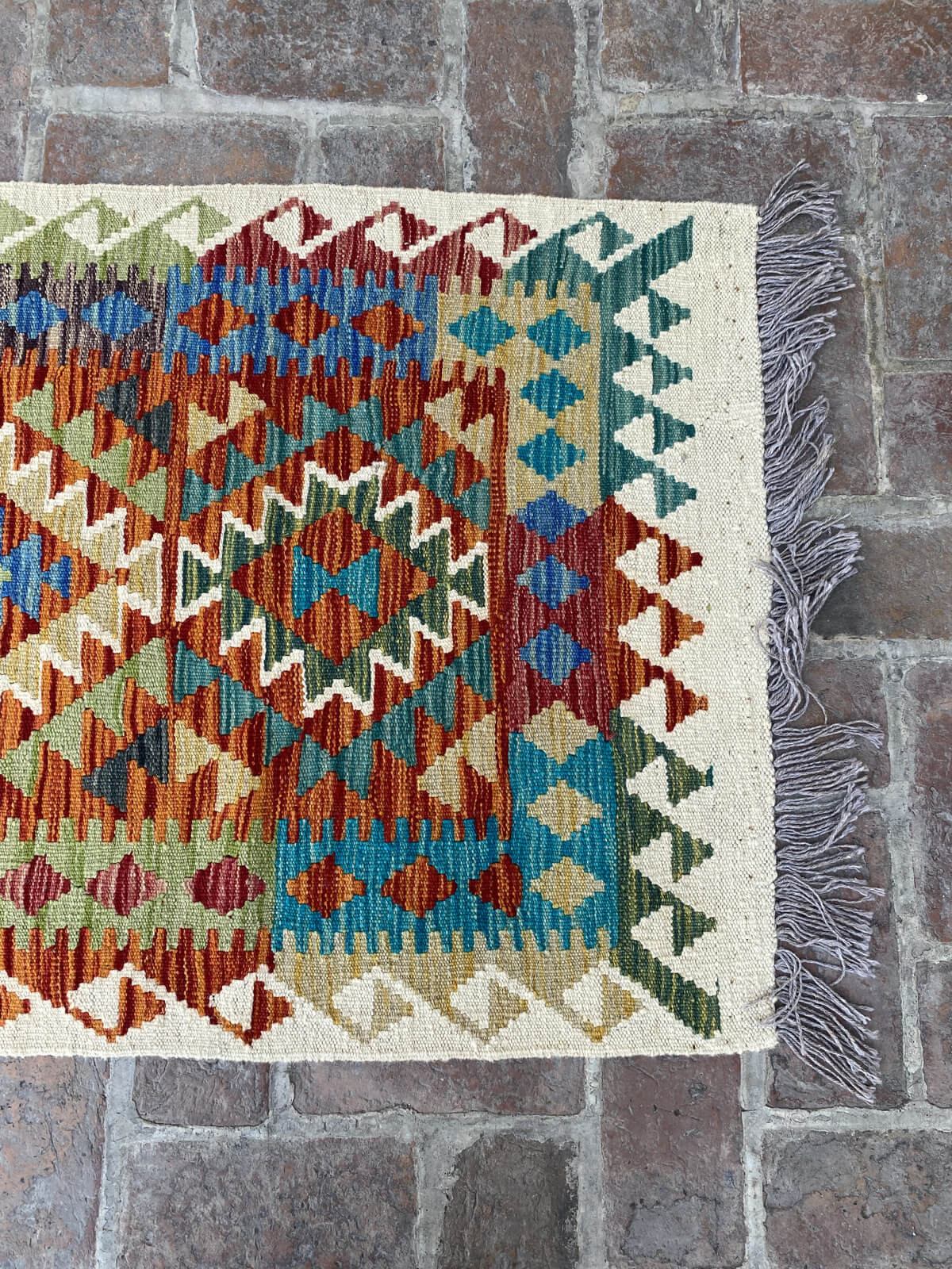 Handmade Afghan Chobi Kilim Runner Rug 492x82 cm KAS#819