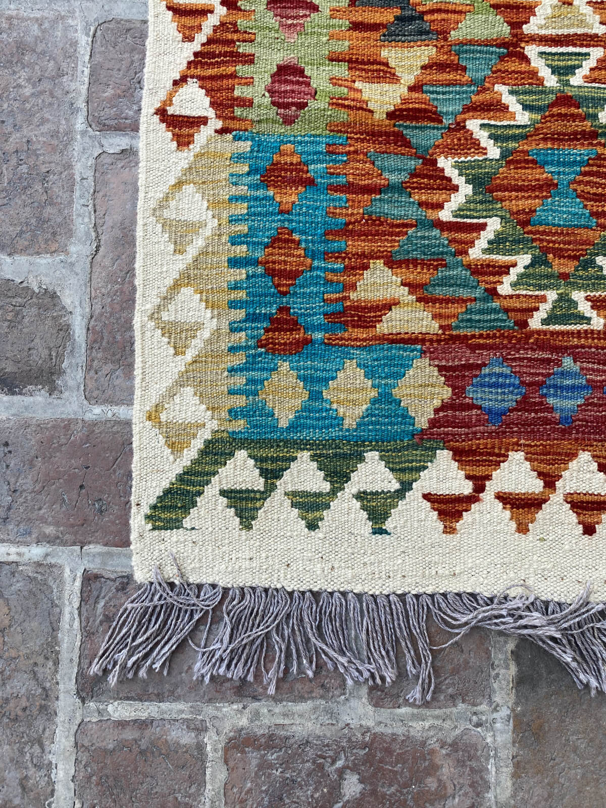 Handmade Afghan Chobi Kilim Runner Rug 492x82 cm KAS#819