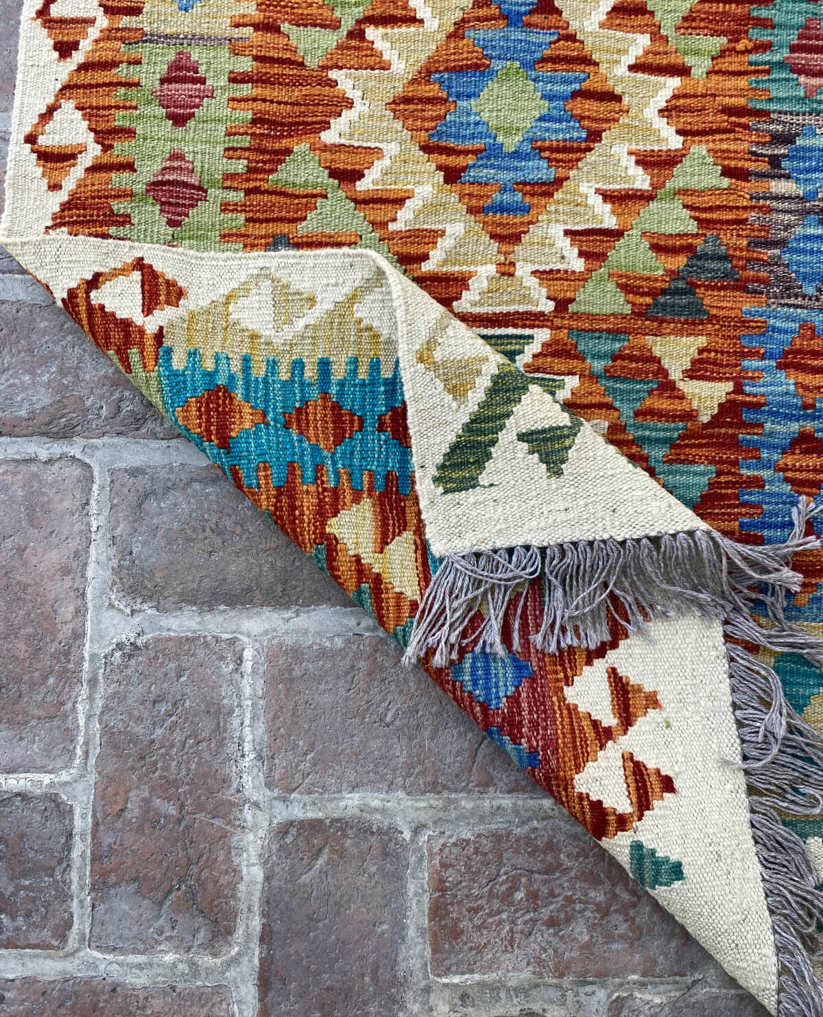 Handmade Afghan Chobi Kilim Runner Rug 492x82 cm KAS#819