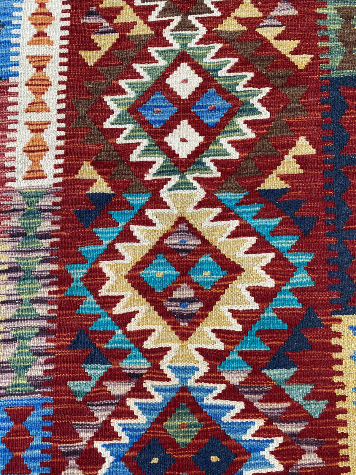 Handmade Afghan Chobi Kilim Runner Rug 488x78 cm KAS#820