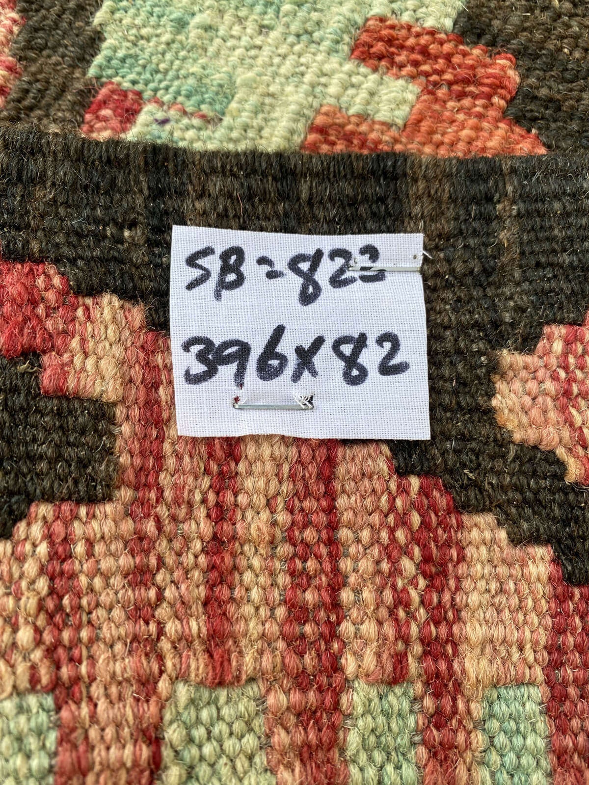 Handmade Afghan Chobi Kilim Runner Rug 396x82 cm KAS#822