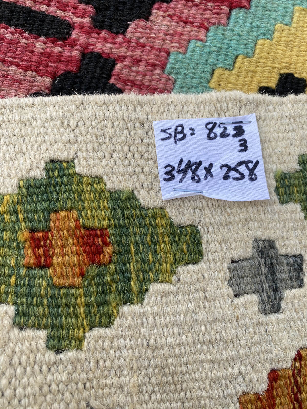 Handmade Afghan Chobi Kilim Rug 348x258 cm KAS#823