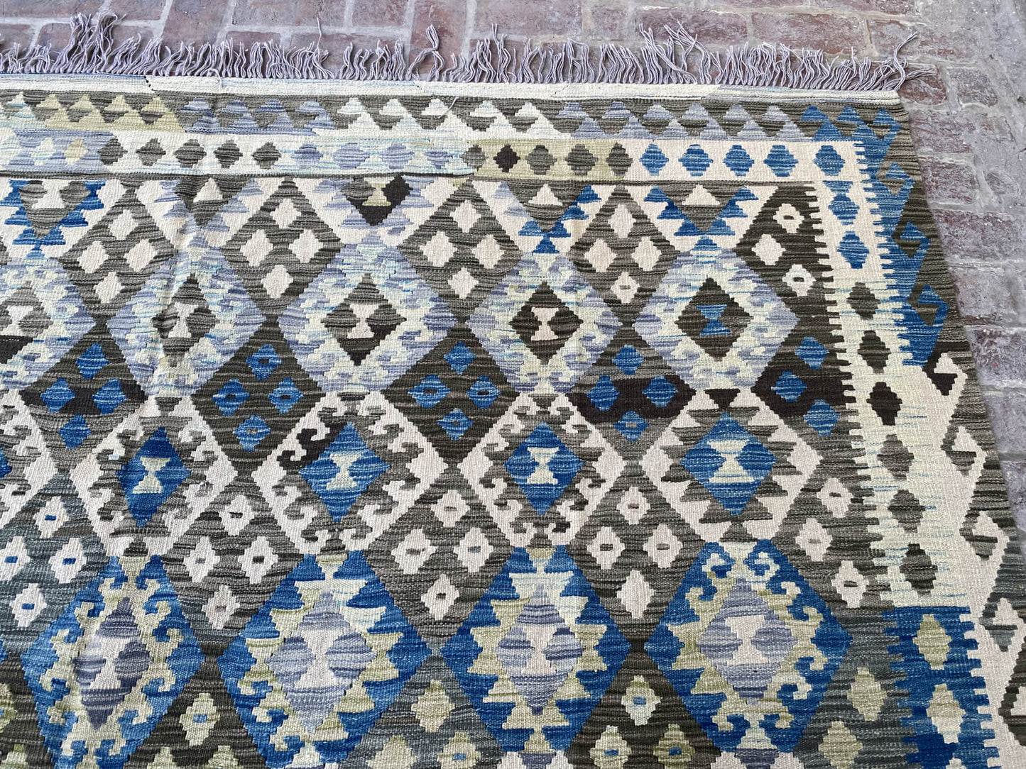 Handmade Afghan Chobi Kilim Rug 398x298 cm KAS#824