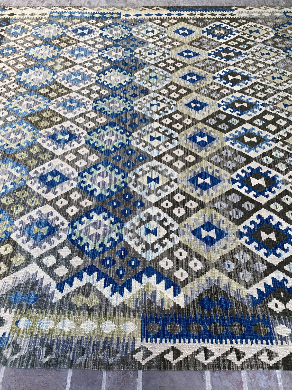 Handmade Afghan Chobi Kilim Rug 398x298 cm KAS#824