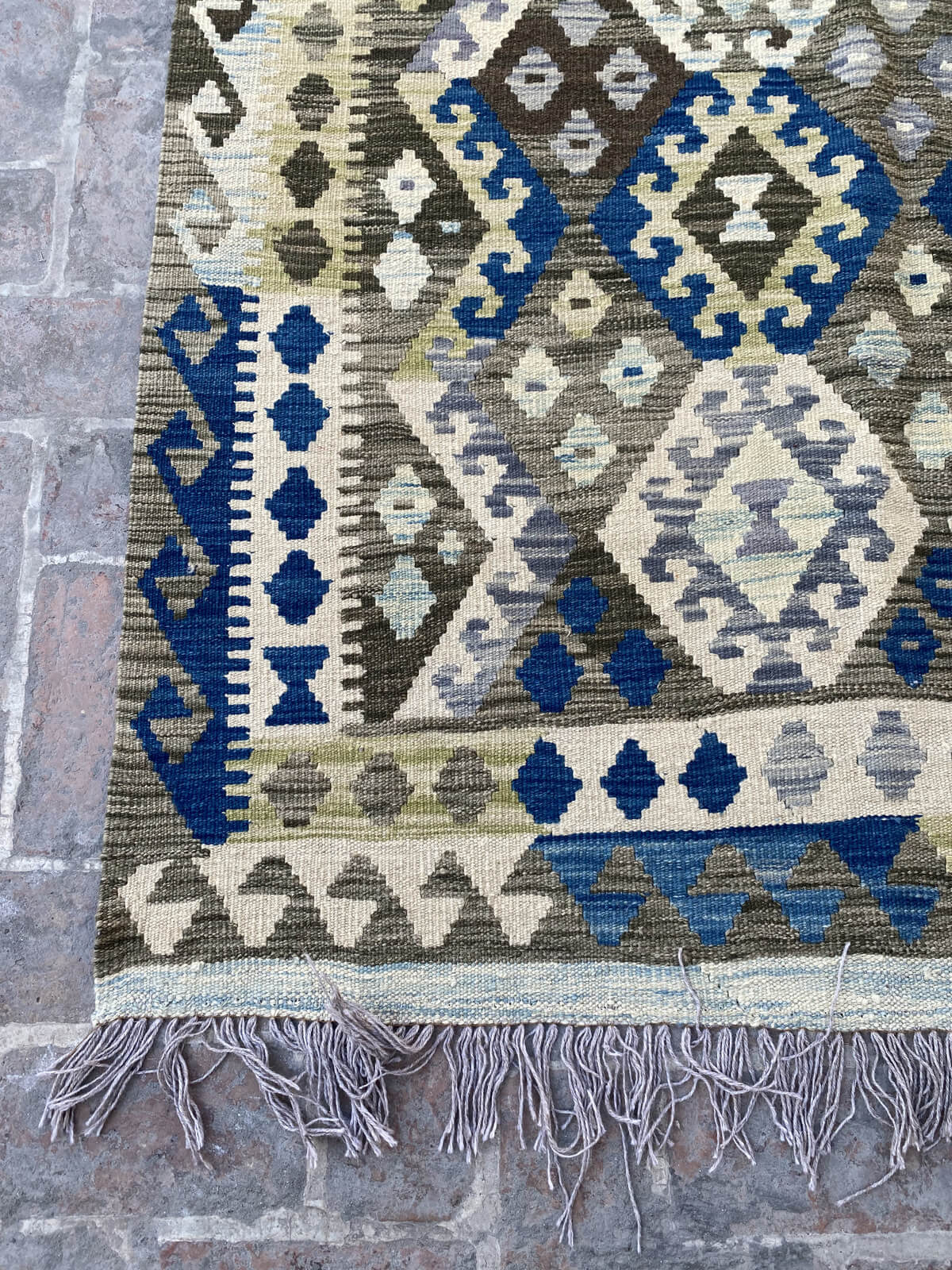Handmade Afghan Chobi Kilim Rug 398x298 cm KAS#824