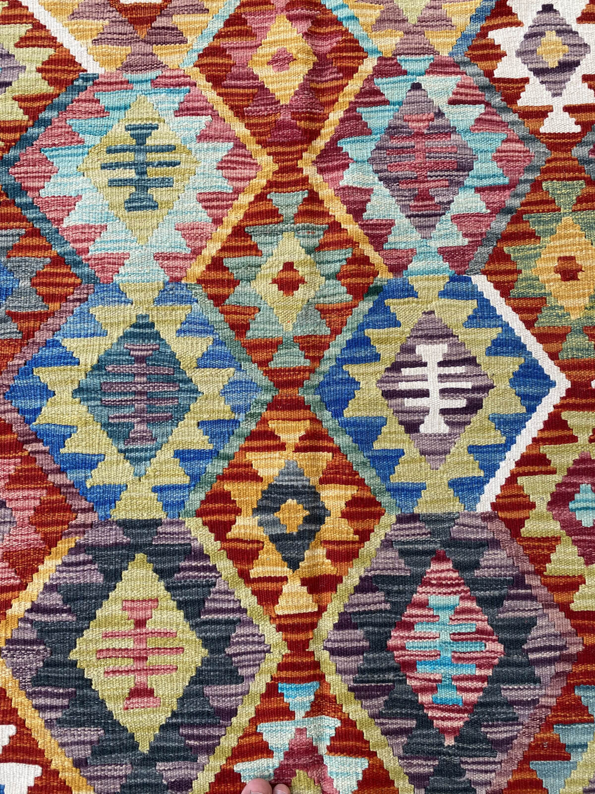 Handmade Afghan Chobi Kilim Rug 345x256 cm KAS#825