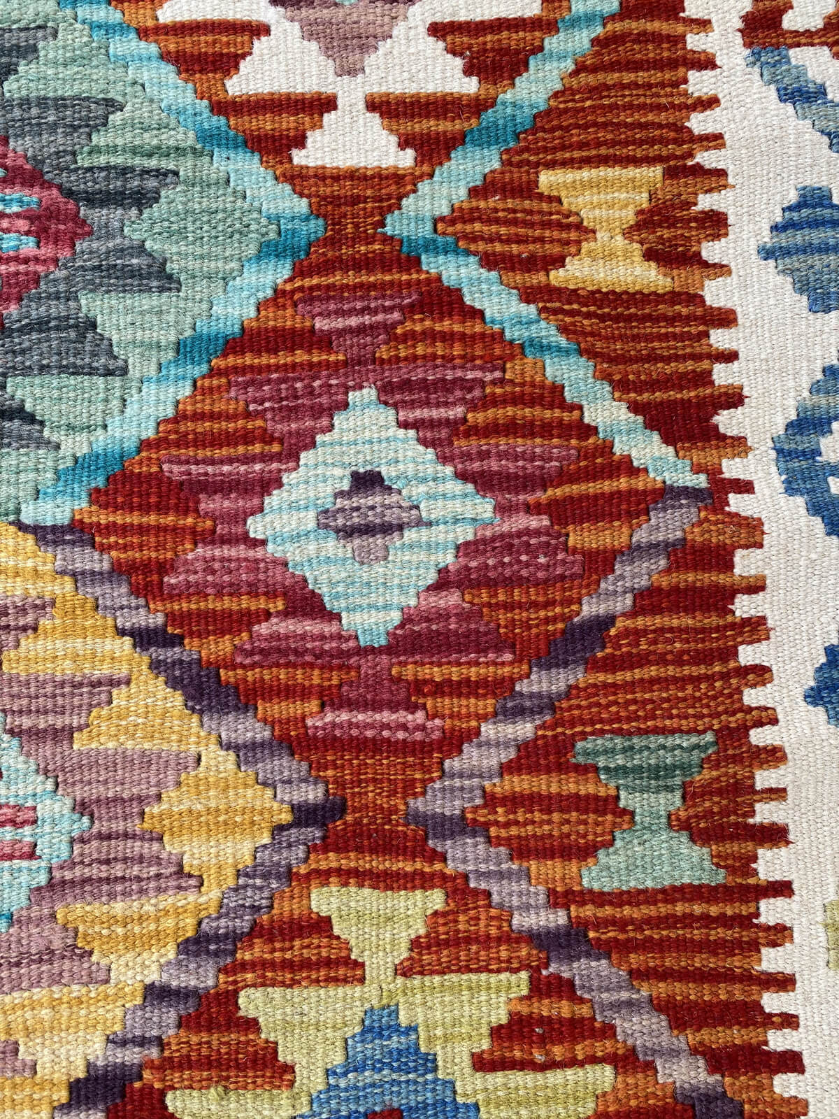 Handmade Afghan Chobi Kilim Rug 345x256 cm KAS#825