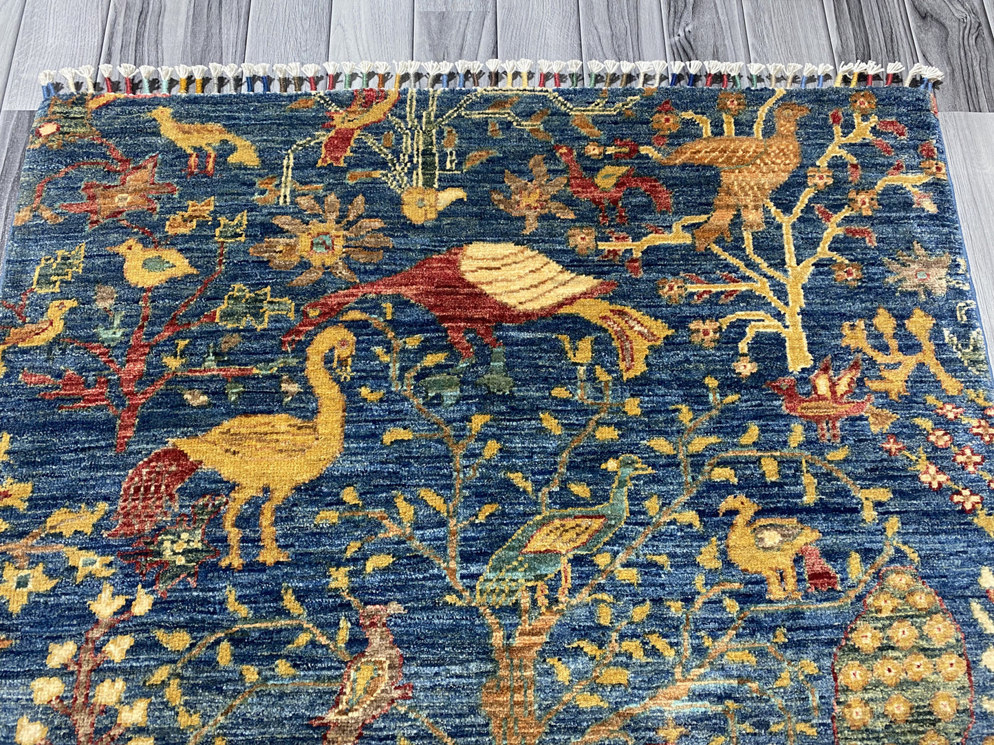 Handmade Chobi Pictorial Wool Rug 150 CM x 100 CM ( SS#68 )