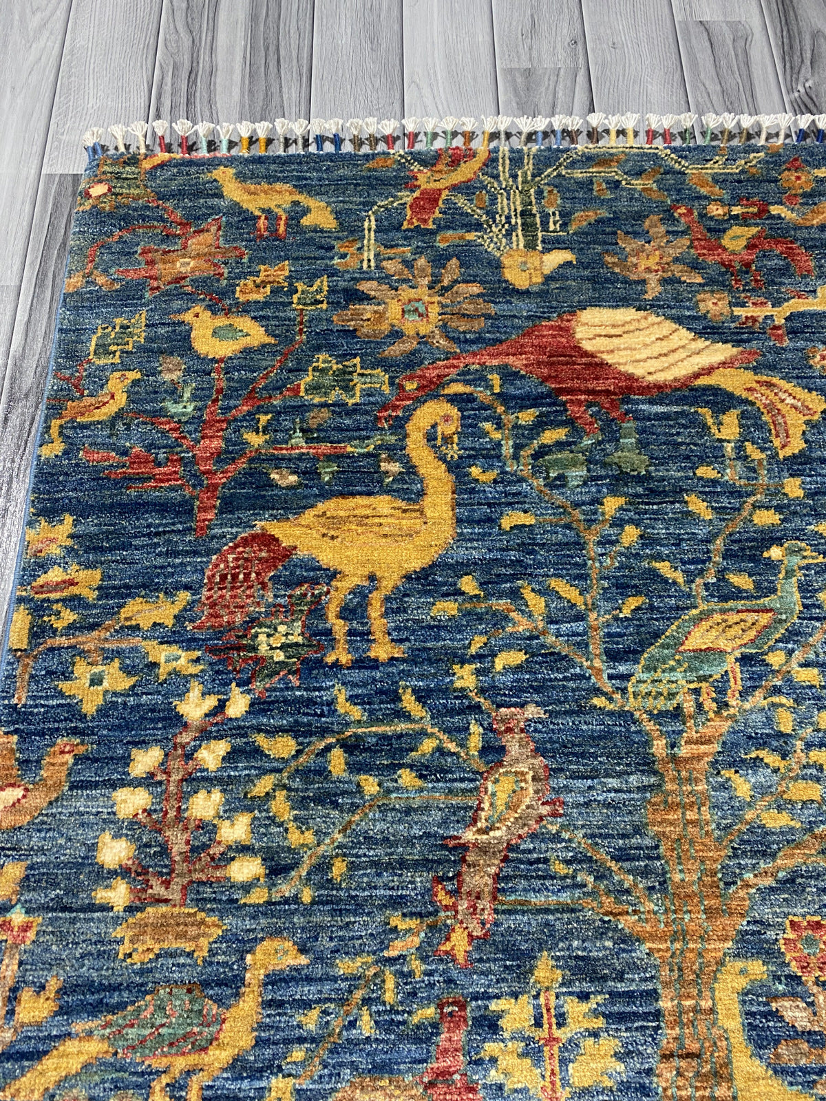 Handmade Chobi Pictorial Wool Rug 150 CM x 100 CM ( SS#68 )