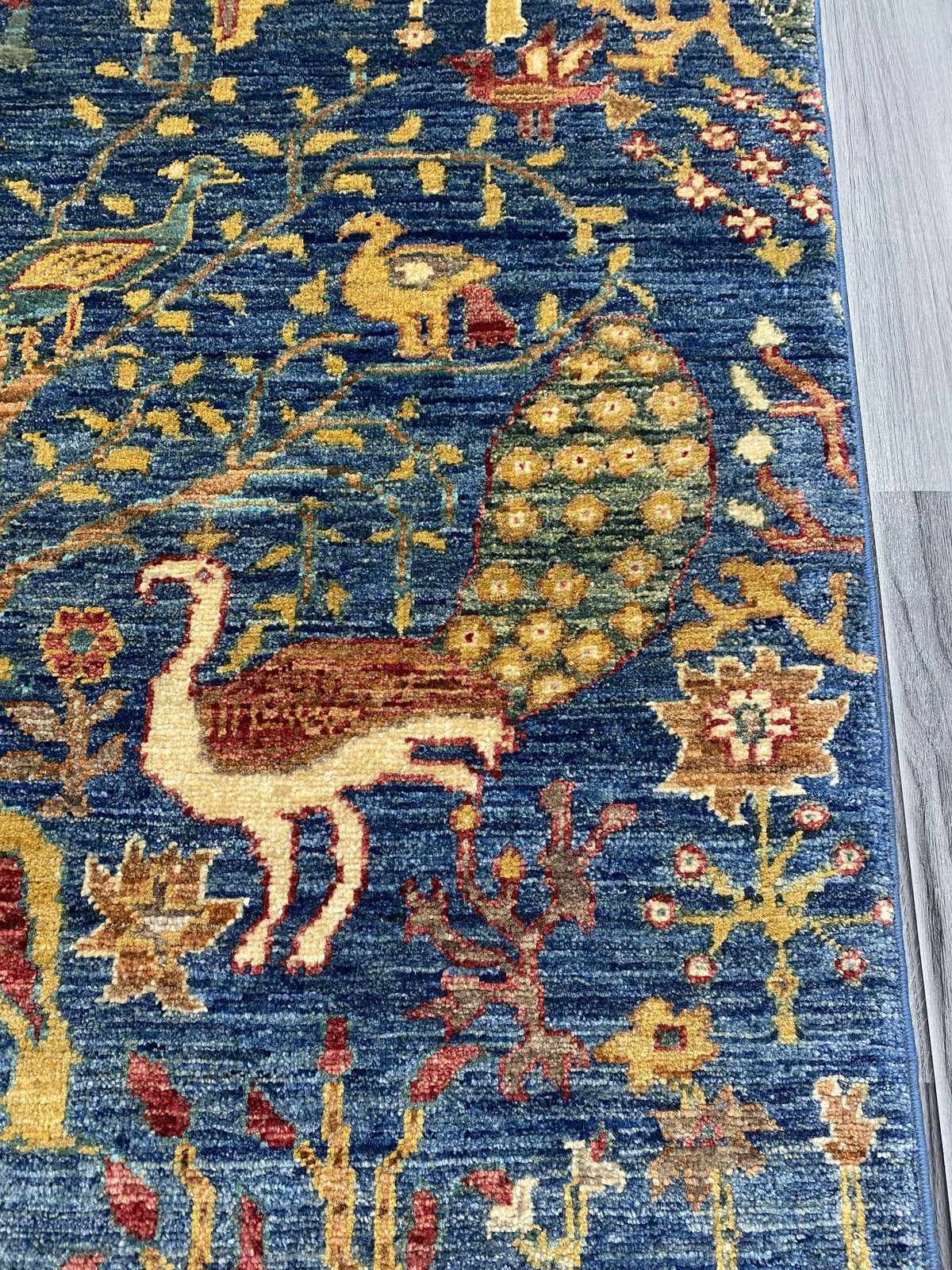 Handmade Chobi Pictorial Wool Rug 150 CM x 100 CM ( SS#68 )