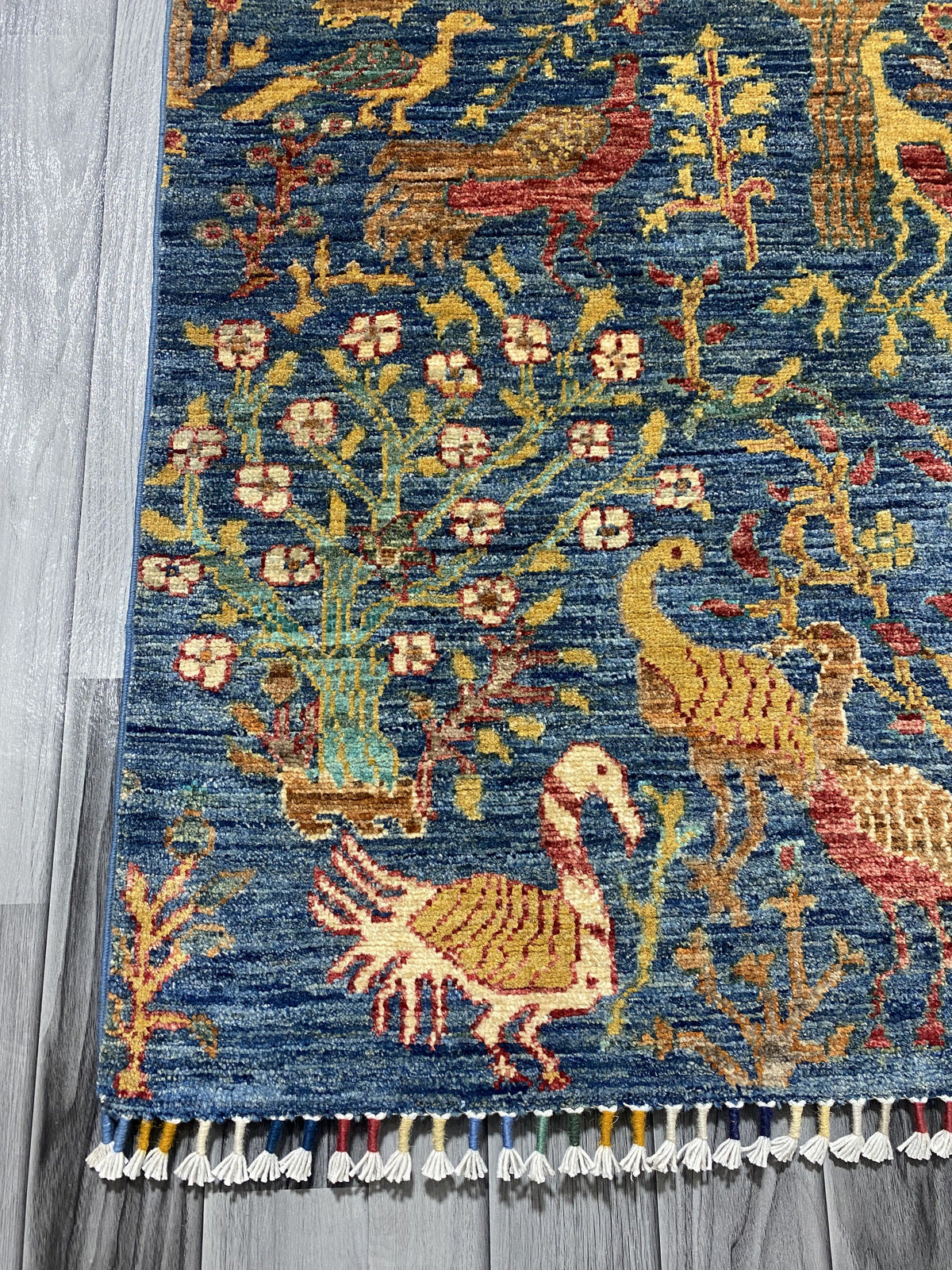 Handmade Chobi Pictorial Wool Rug 150 CM x 100 CM ( SS#68 )