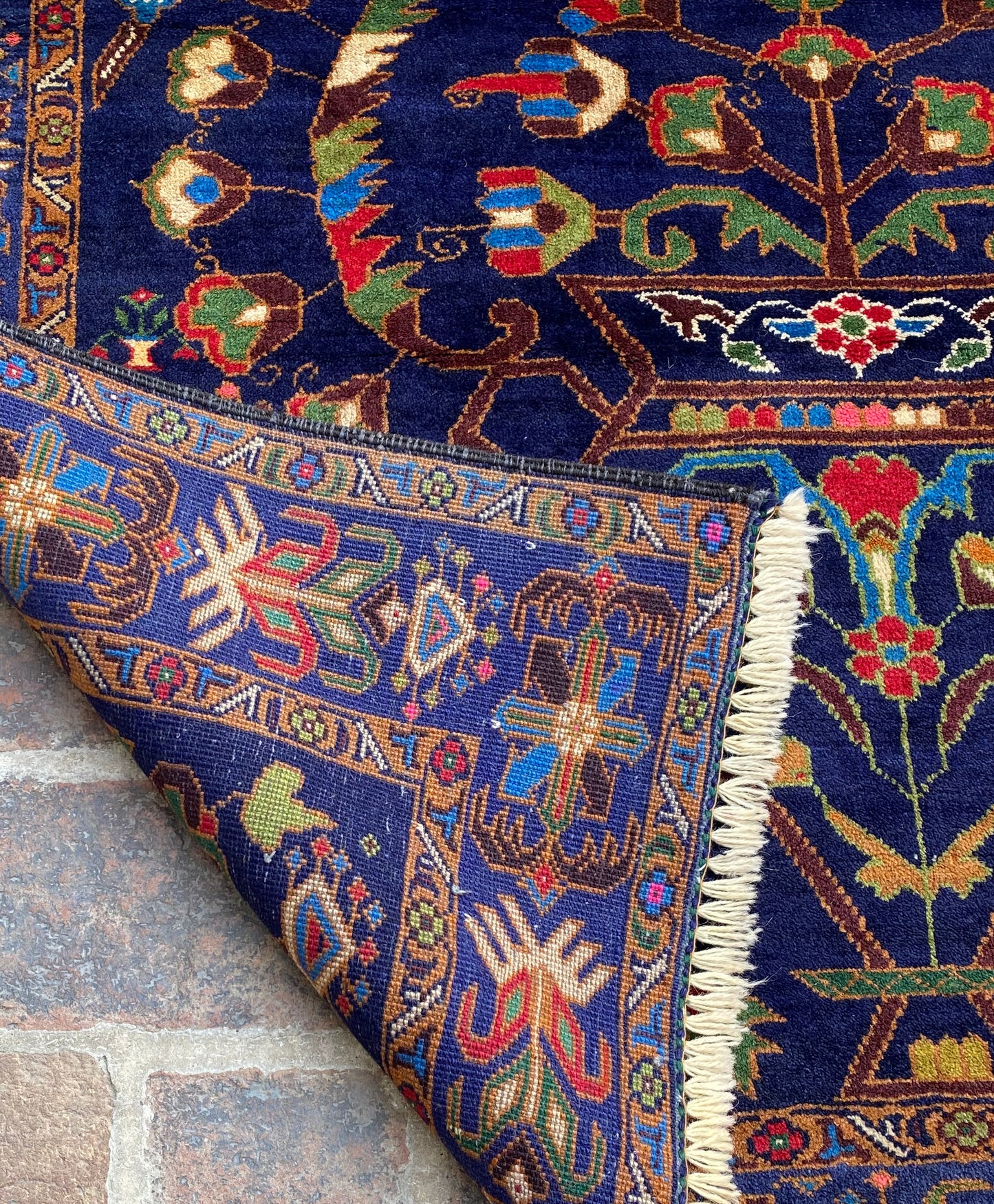 Handmade Afghan Traditional Balochi Rug 245 CM x 118 CM KAS#306