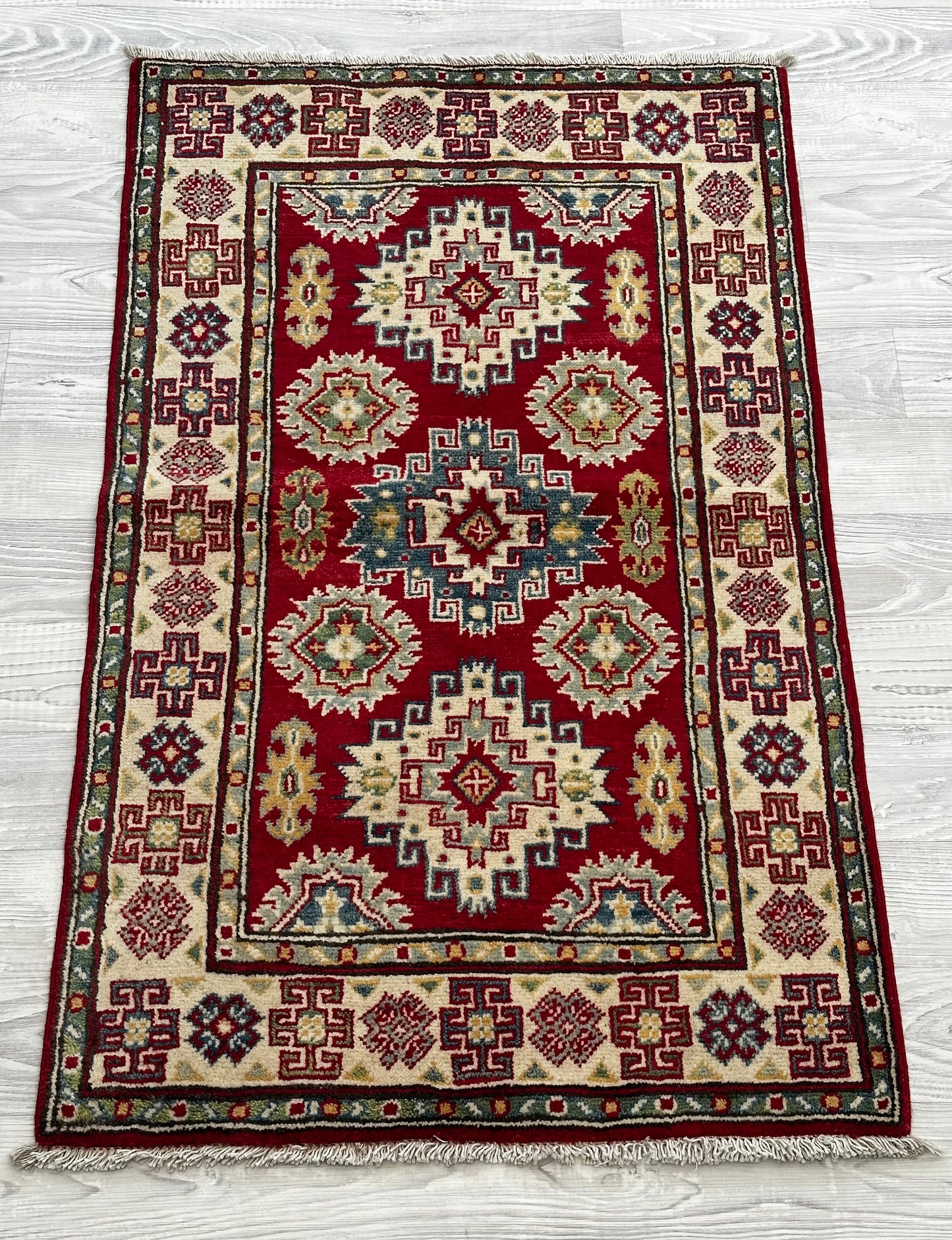 Handmade Red Kazak Rug 130 CM x 80CM KAS#5037