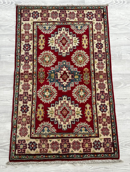 Handmade Red Kazak Rug 130 CM x 80CM KAS#5037