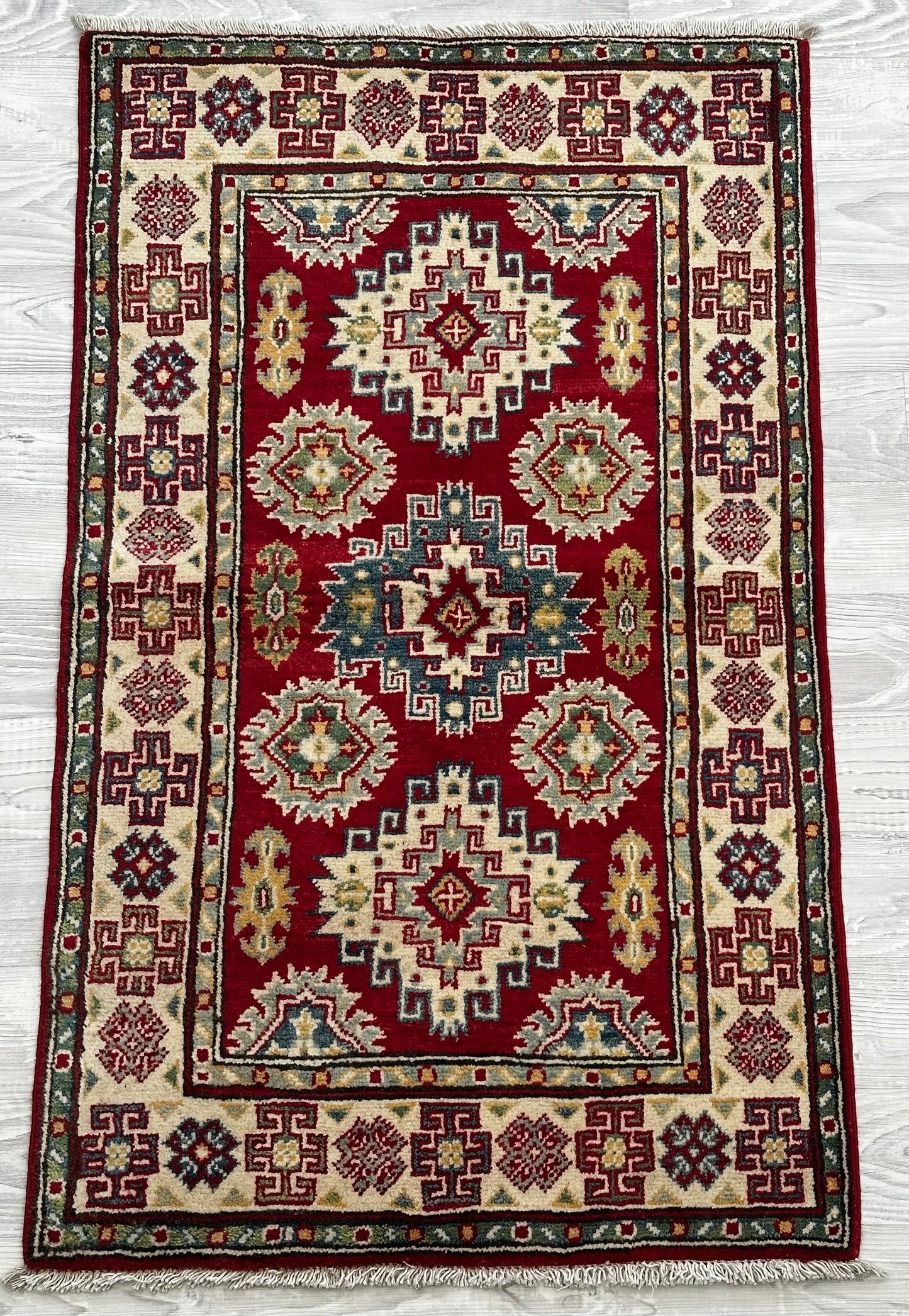 Handmade Red Kazak Rug 130 CM x 80CM KAS#5037