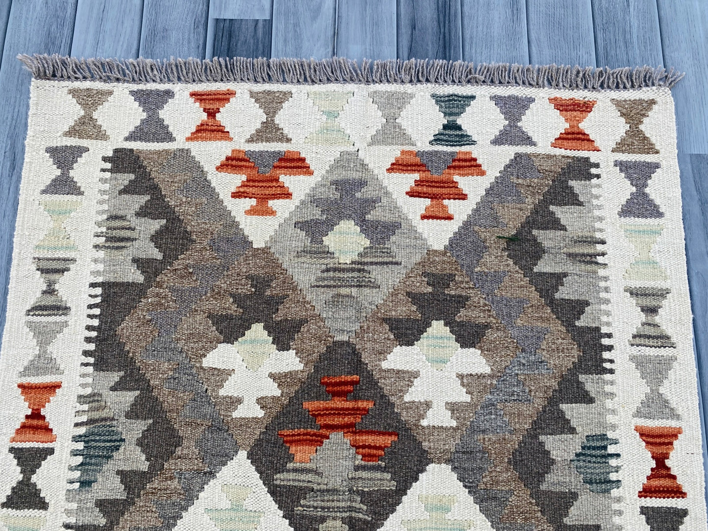 Handmade Afghan Chobi Kilim Rug 125 CM x 90 CM ( SS # 17 ).