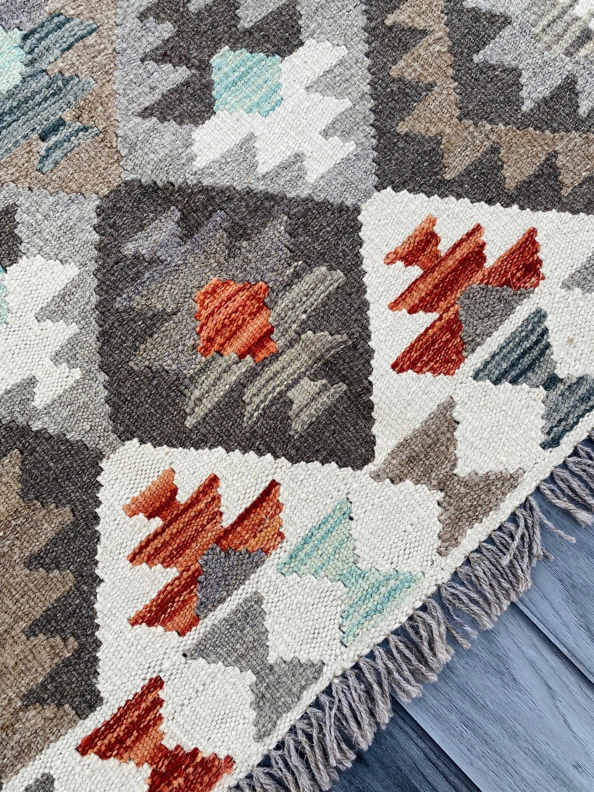 Handmade Afghan Chobi Kilim Rug 125 CM x 90 CM ( SS # 17 ).