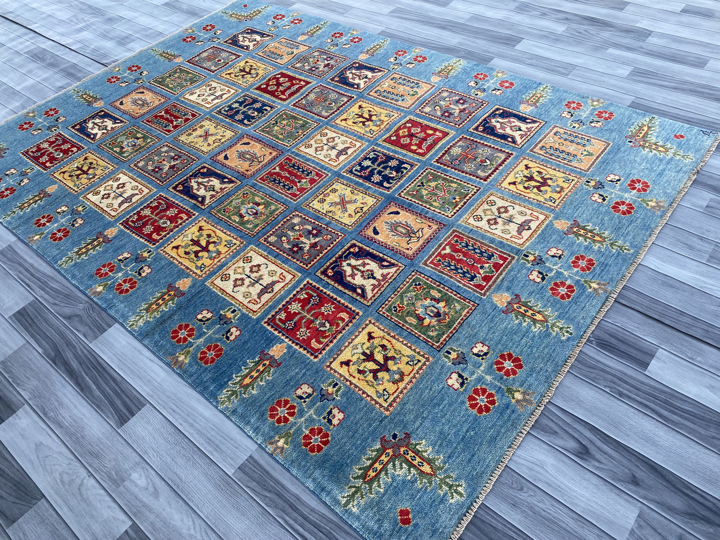 Handmade Afghan Chobi Rug 246 cm x 171 cm SK#1130