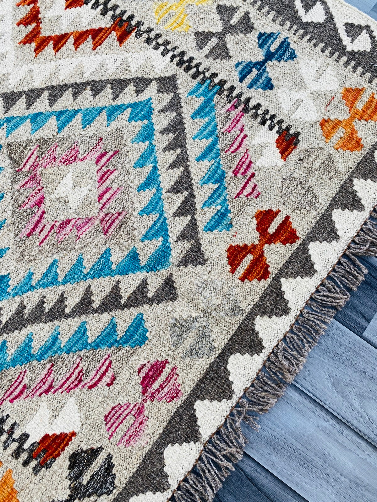 Handmade Afghan Chobi Kilim Rug 143 CM x 99 CM ( SS # 03 ).